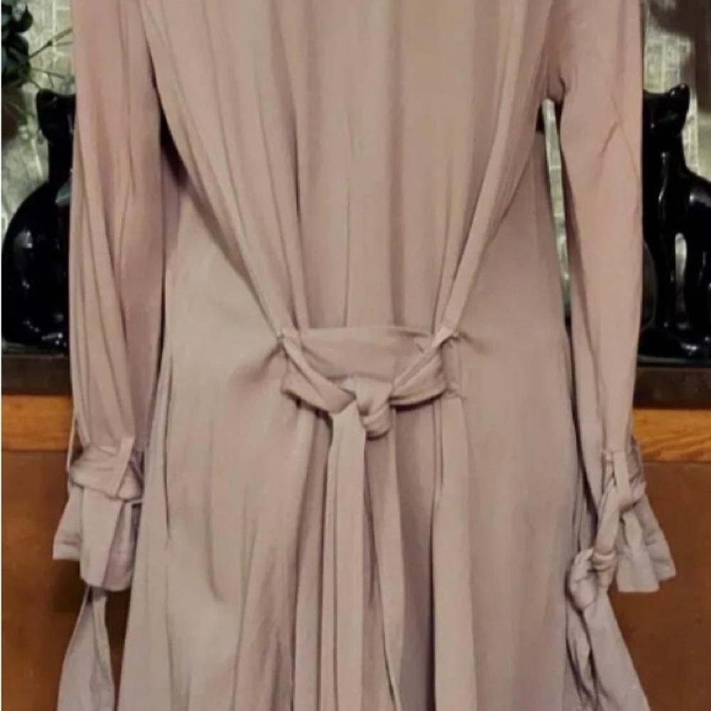 Thread & Supply Emrata Trench Jacket In Color Smoke Rose Size Medium